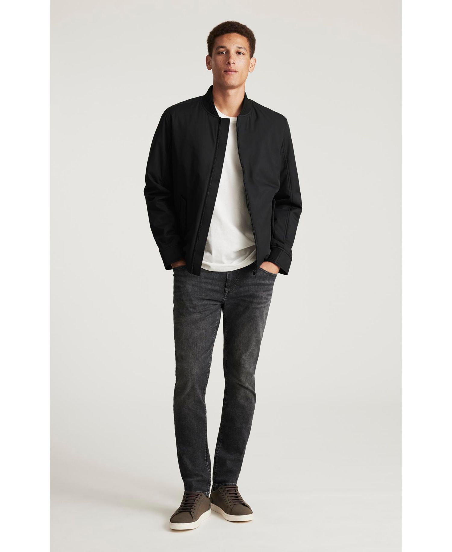 Men's Mavi Jake Slim Leg In Smoke Vintage Jeans