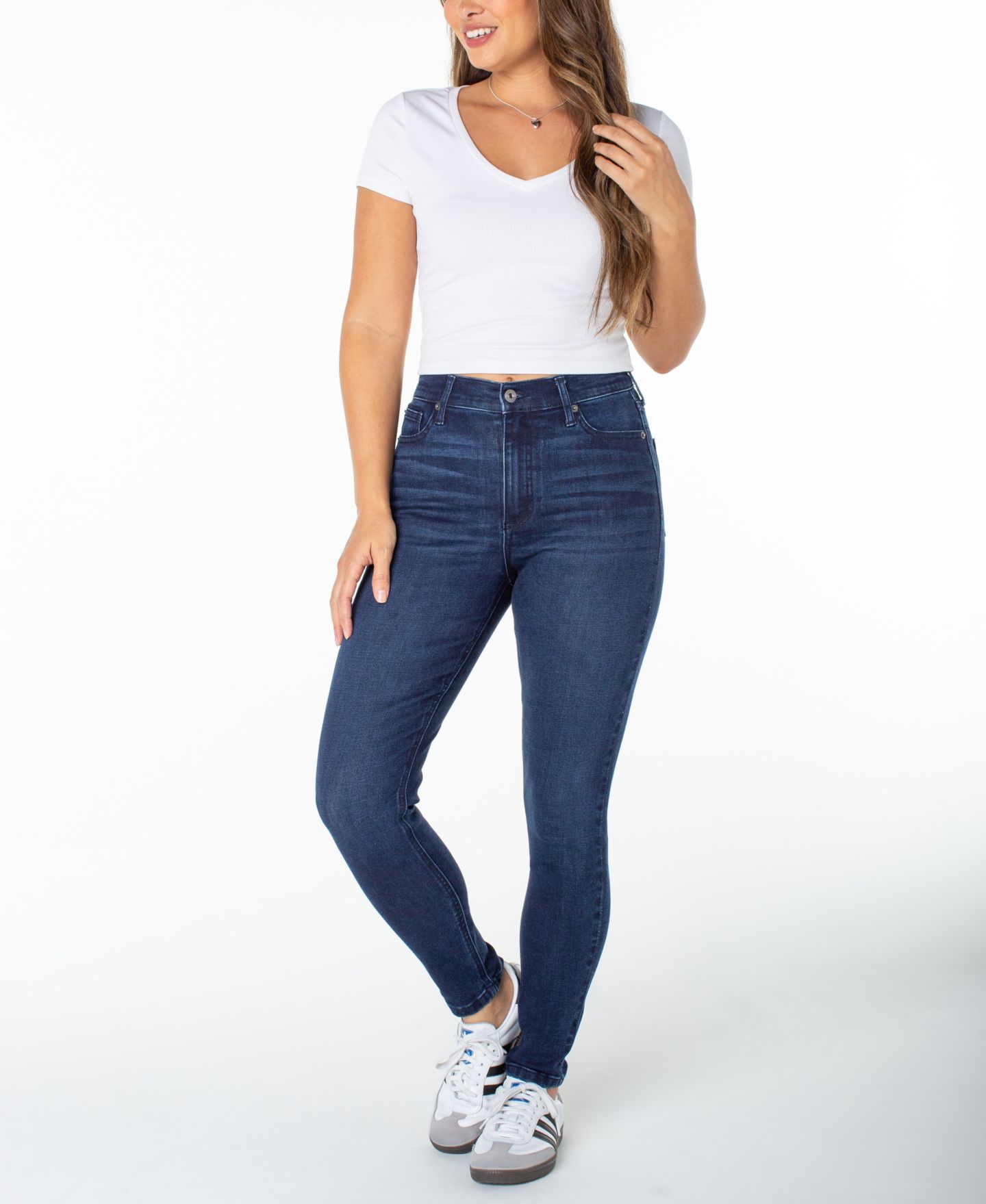 Женские джинсы Celebrity Pink Juniors' High-Rise Ankle Skinny, цвет: Muse — фото 3