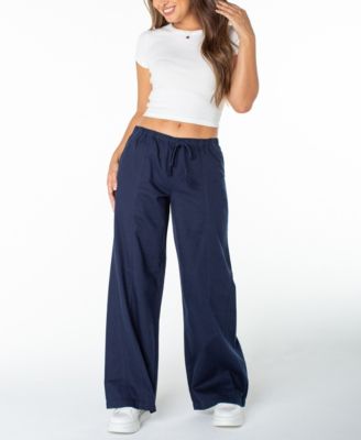 Juniors' Pull-On Wide-Leg Pants