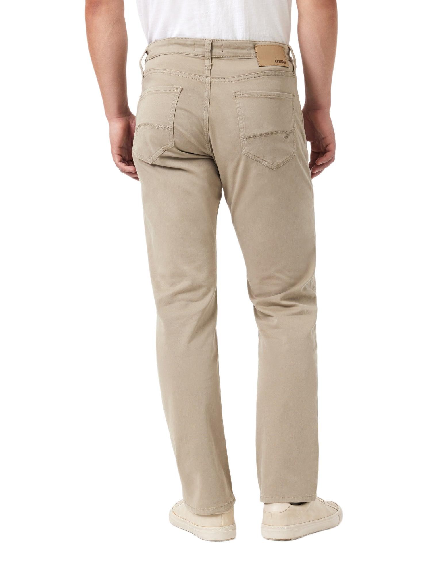 Men's Matt Relaxed Straight Leg In Sand Casual Twill