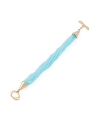 Faux Stone Seed Bead Layered Bracelet