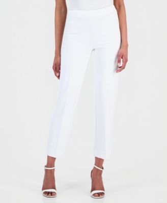 Petite Straight Leg Ankle Pants
