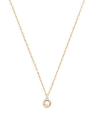 Faux Stone Halo Circle Pendant Necklace