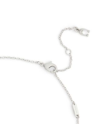 Faux Stone Pav&eacute; Signature C Necklace