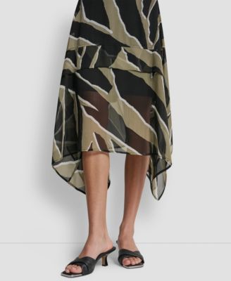 Women's Sleeveless Layered Crinkle V-Neck Dress