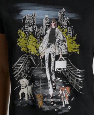 Women's Central Park Conversational Print Crewneck Short-Sleeve T-Shirt