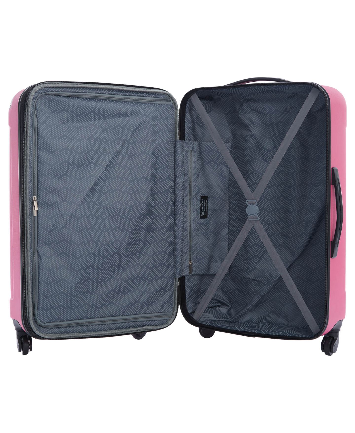 Чемоданы Travelers Club Midtown 4-Pc. Hardside Luggage Set, цвет: Нежно-розовый — фото 10