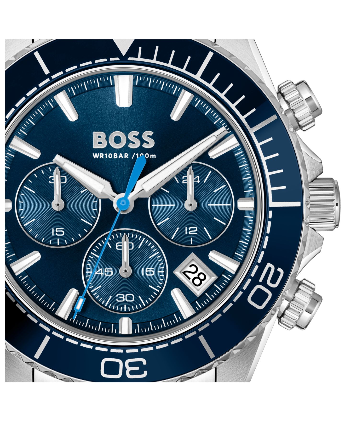 Мужские часы Hugo Boss Sealiner Quartz Chrono из нержавеющей стали, 44 мм — фото 4