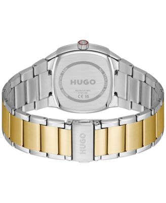 Men's Telly Quartz Stainless Steel Ionic Plated Thin Gold Steel Watch, 40mm