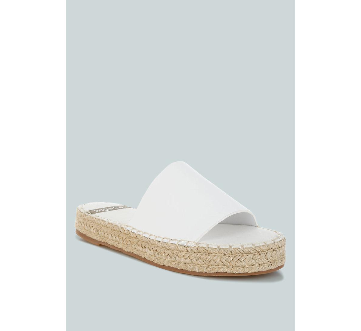 Scalar Genuine Soft Leather Espadrille Flatforms