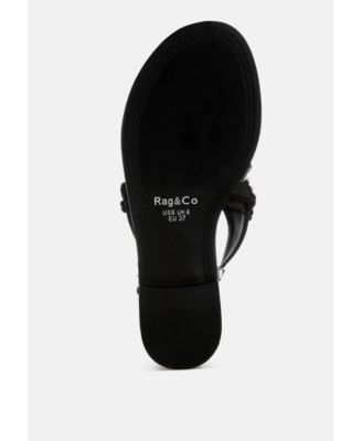 Womens Zalata Pearl Studded Flats