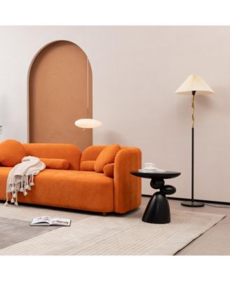 Modern Minimalist Fiberglass End Table for Living Room and Bedroom Decor