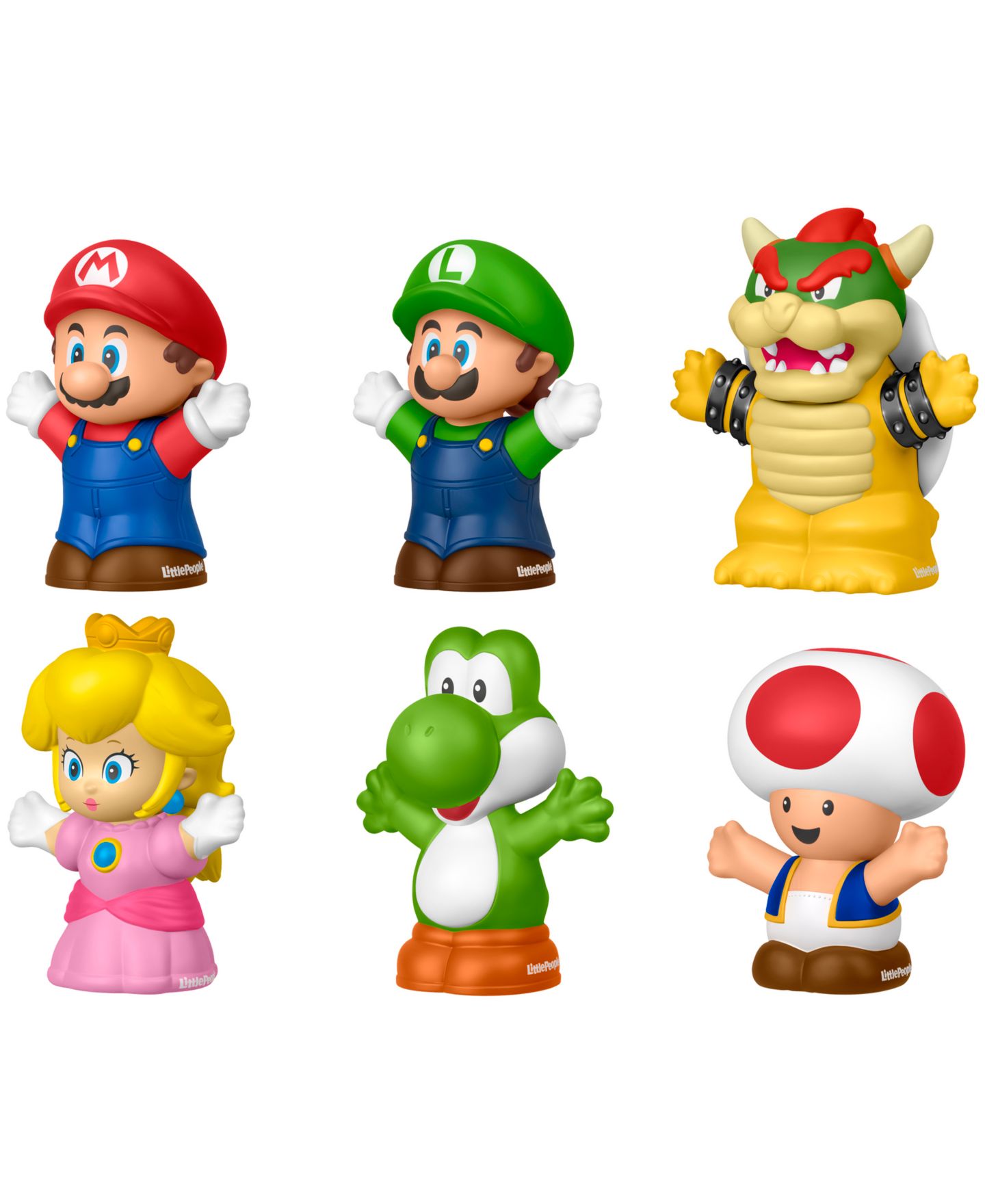 Детские фигурки Little People My Mario Super Mario 6-Piece Figure Set, Ages 1.5+ — фото 3