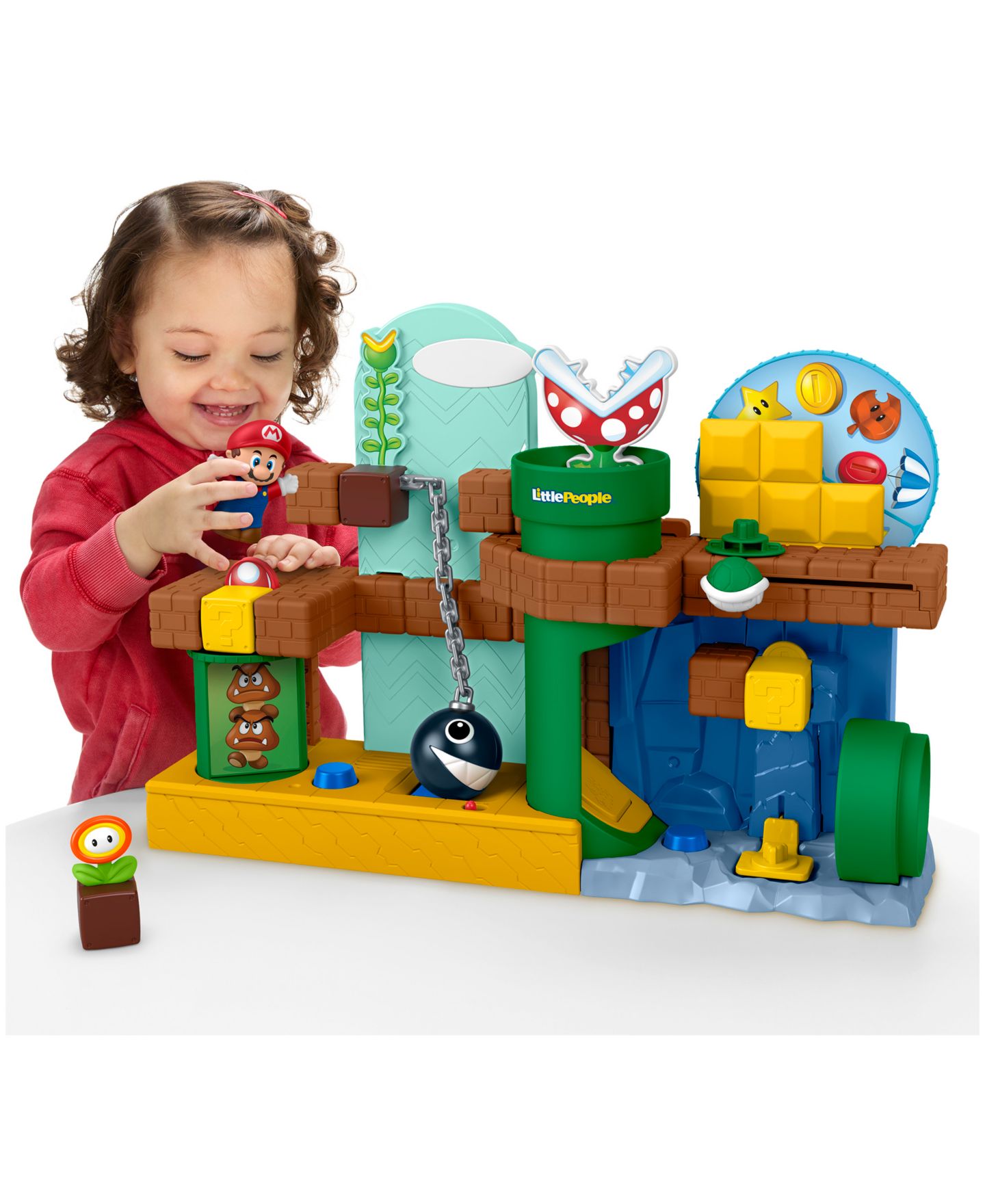 Детский игровой набор Little People Super Mario Interactive 3-Piece Playset, Ages 18 Months + — фото 6