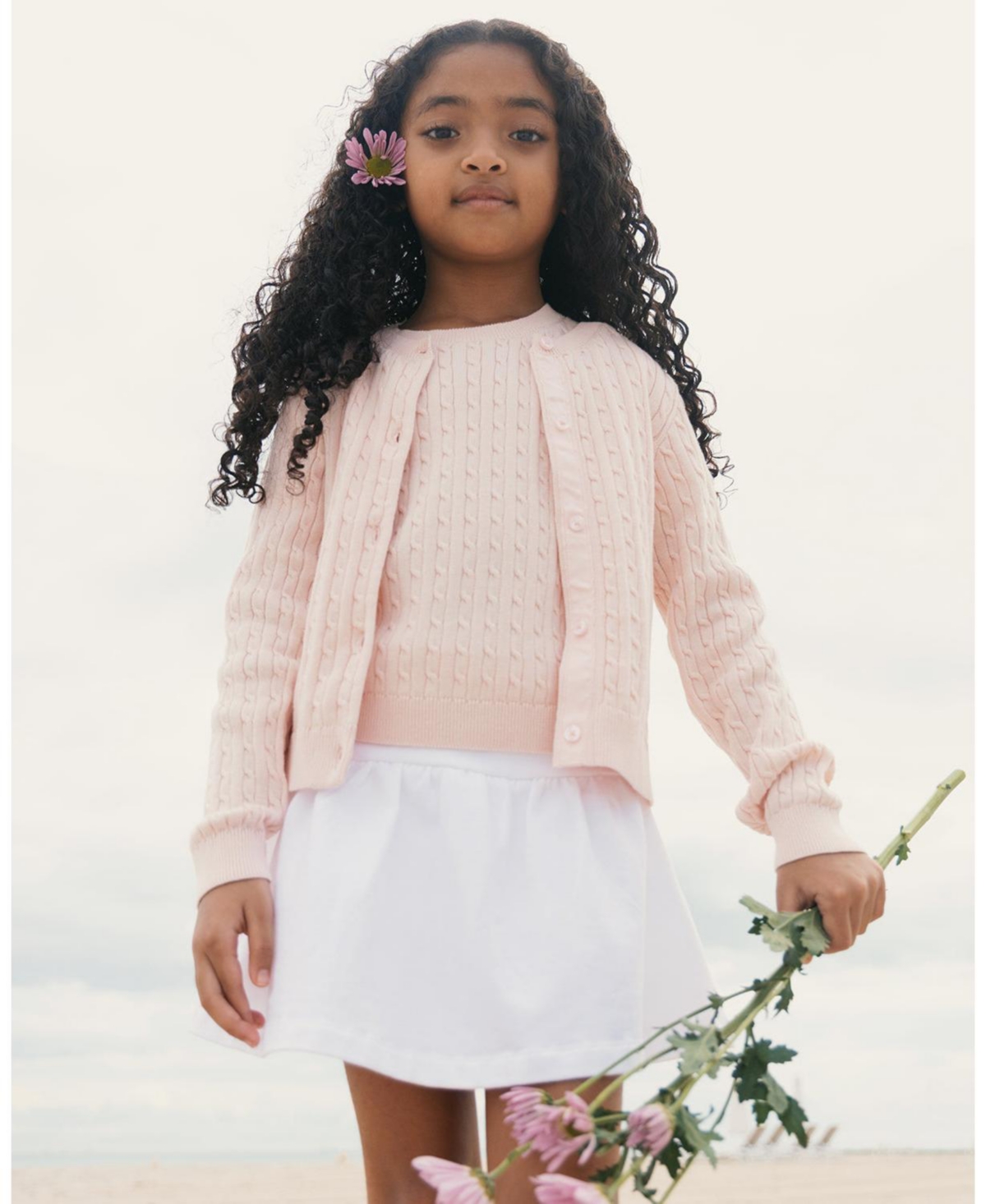 Hope & Henry Little Girls Organic French Terry Skort