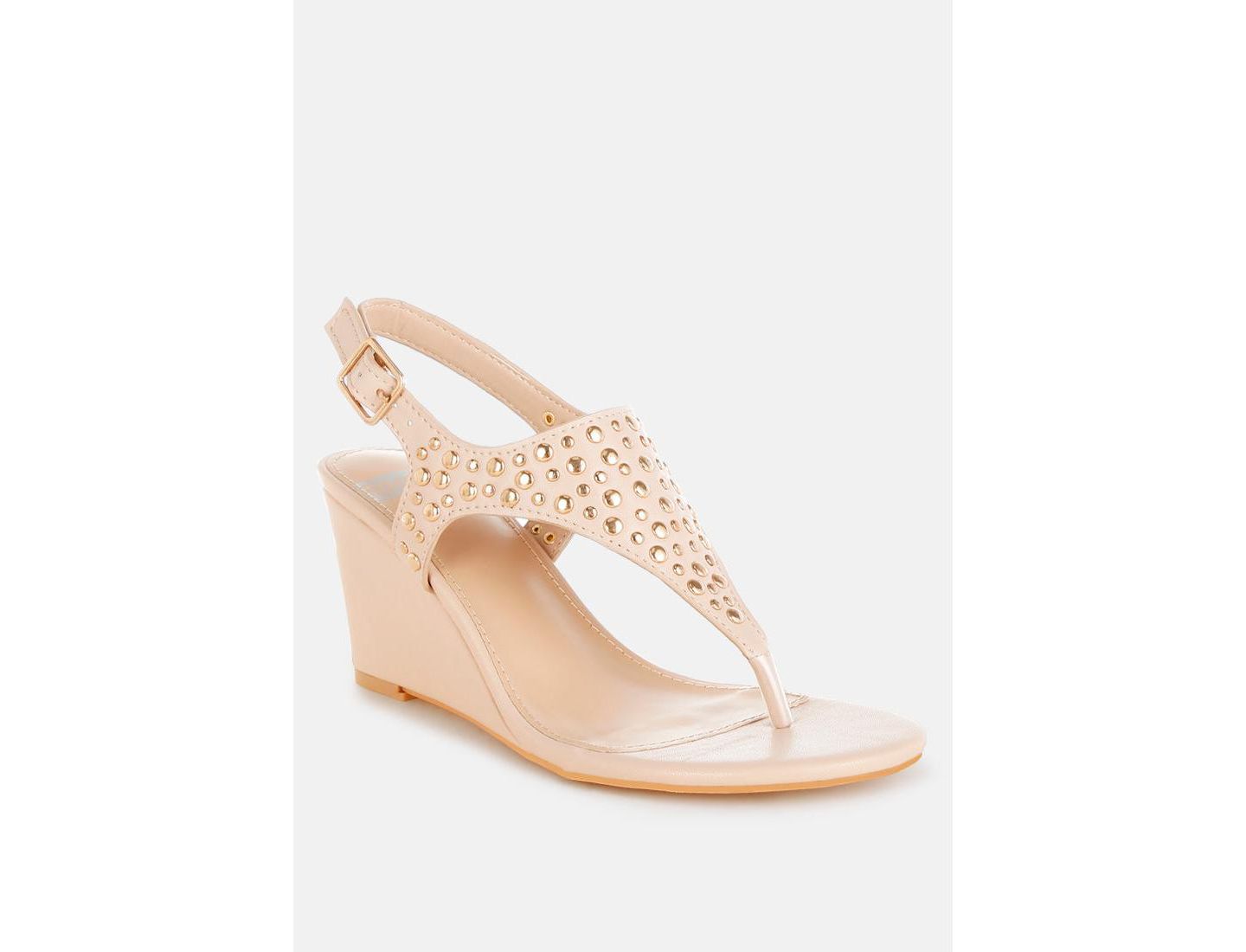 Трусы-стринги Rag Wedges — Rag & Co, цвет: Бежевый кожаный — фото 5