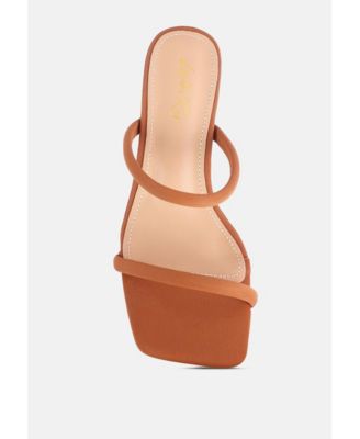 Womens Downtown Double Strap Fantasy Heel Sandals