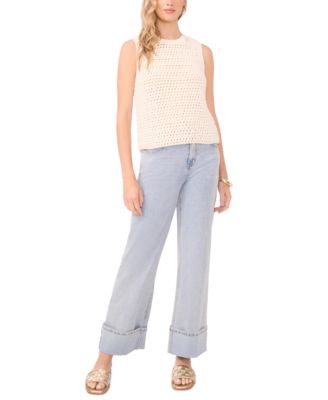 Women's Sleeveless Crew Neck Tank Top