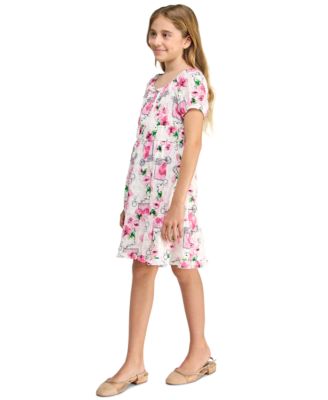 Girls' 7-16 Floral Print Dress
