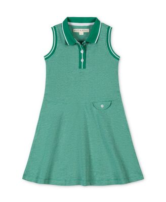 Toddler Girls Sleeveless Pique Polo Dress