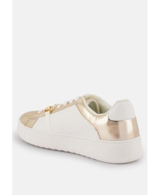 Women Nemo Contrasting Metallic Faux Leather Sneakers