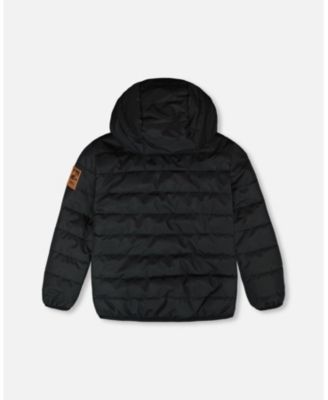 Kids Unisex Quilted Mid-Season Jacket Black - Toddler|Child