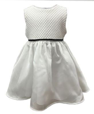 Girls' 2T-6X Textured Knit Coat Round Neck Dress