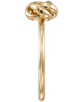 High Polished Loveknot Ring in 10k Yellow Gold
