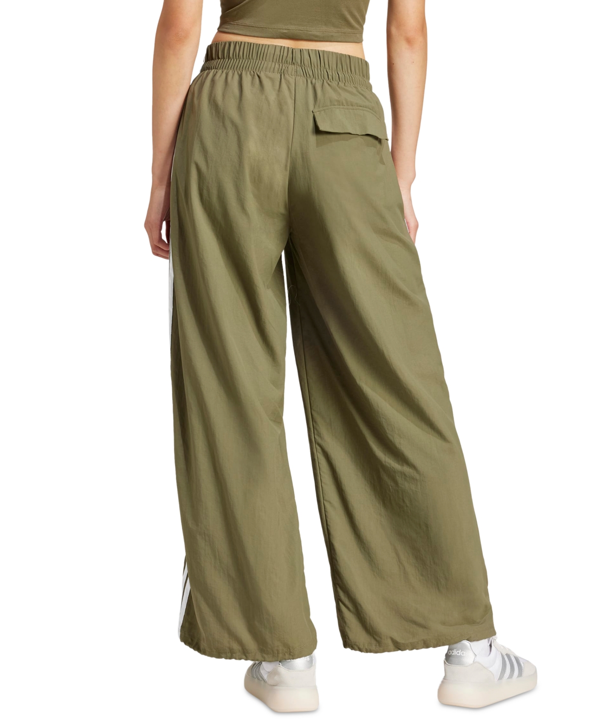 adidas Women's Three Stripe Parachute Pants