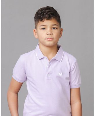 Big Boys Hope and Henry Organic Short Sleeve Knit Pique Polo Shirt