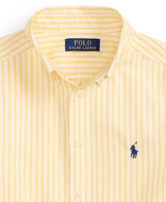 Boys' 8-20 Plaid Poplin Collared Shirt