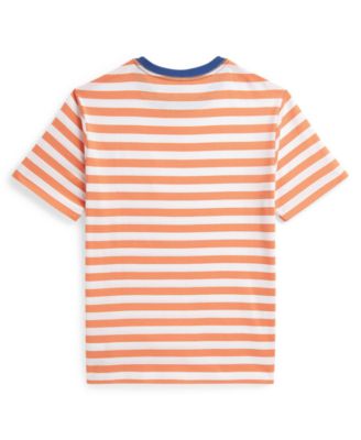 Boys' 8-20 Striped Cotton Jersey Pocket Tee