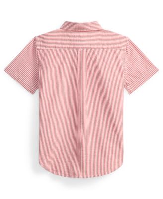 Boys' 2-7 Striped Short-Sleeve Shirt