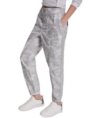 Women's High Rise Bungee Waist Seamed Joggers