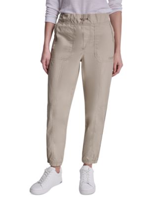 Women's High Rise Bungee Waist Seamed Joggers
