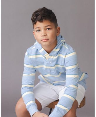 Boys Organic French Terry Henley Hoodie