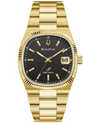 Men's Classic Super Seville Gold-Tone Stainless Steel Bracelet Watch 37.5mm