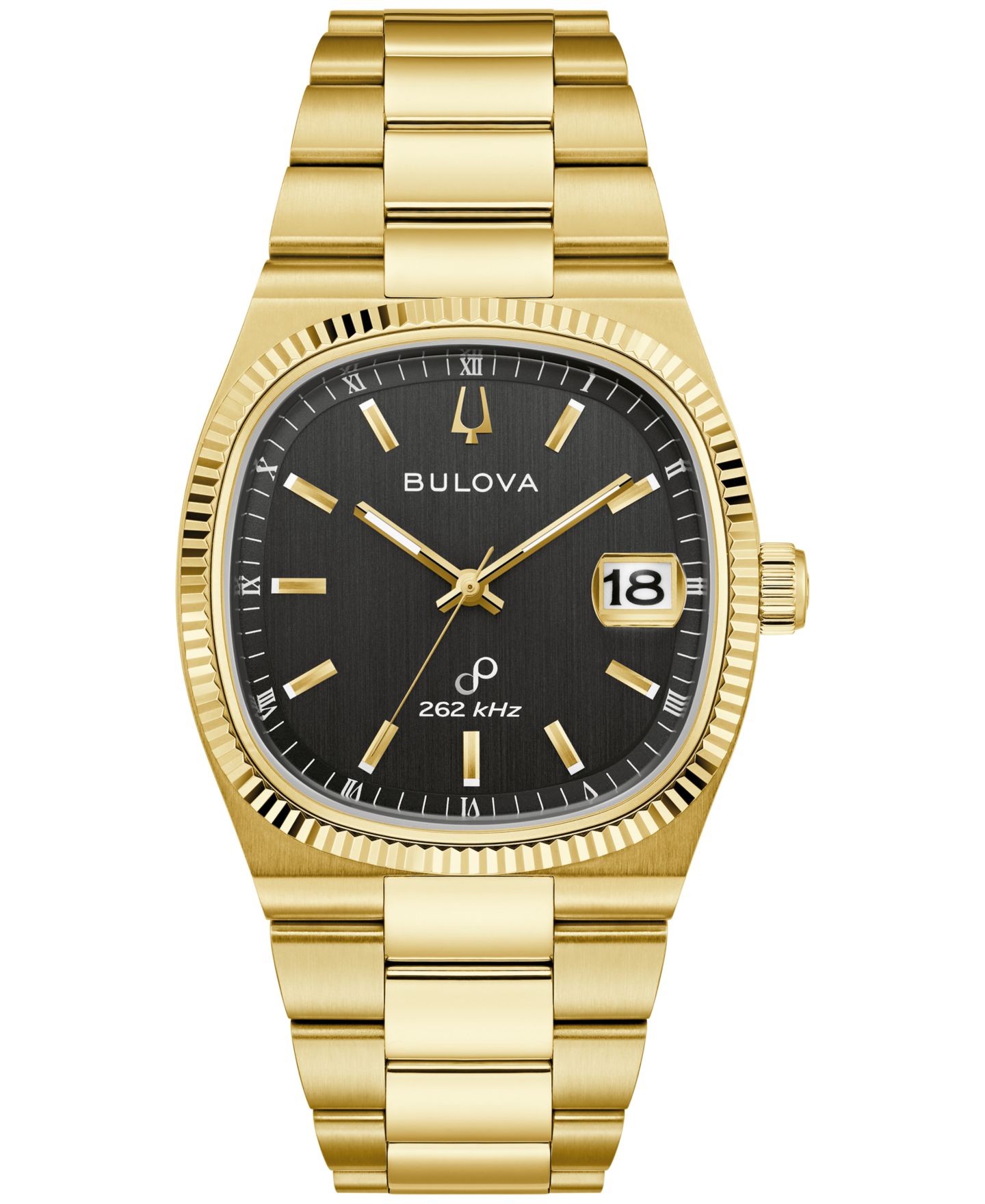 Мужские часы Bulova Classic Super Seville Gold-Tone Stainless Steel Bracelet Watch 37.5mm — фото 1