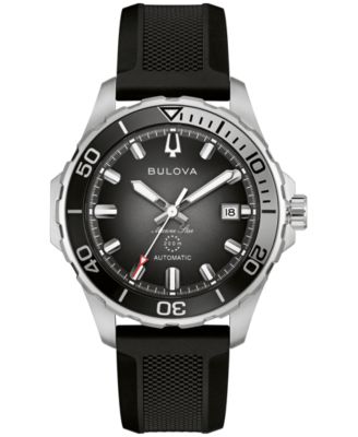 Men's Marine Star Series B Automatic Black Silicone Rubber Watch 45mm