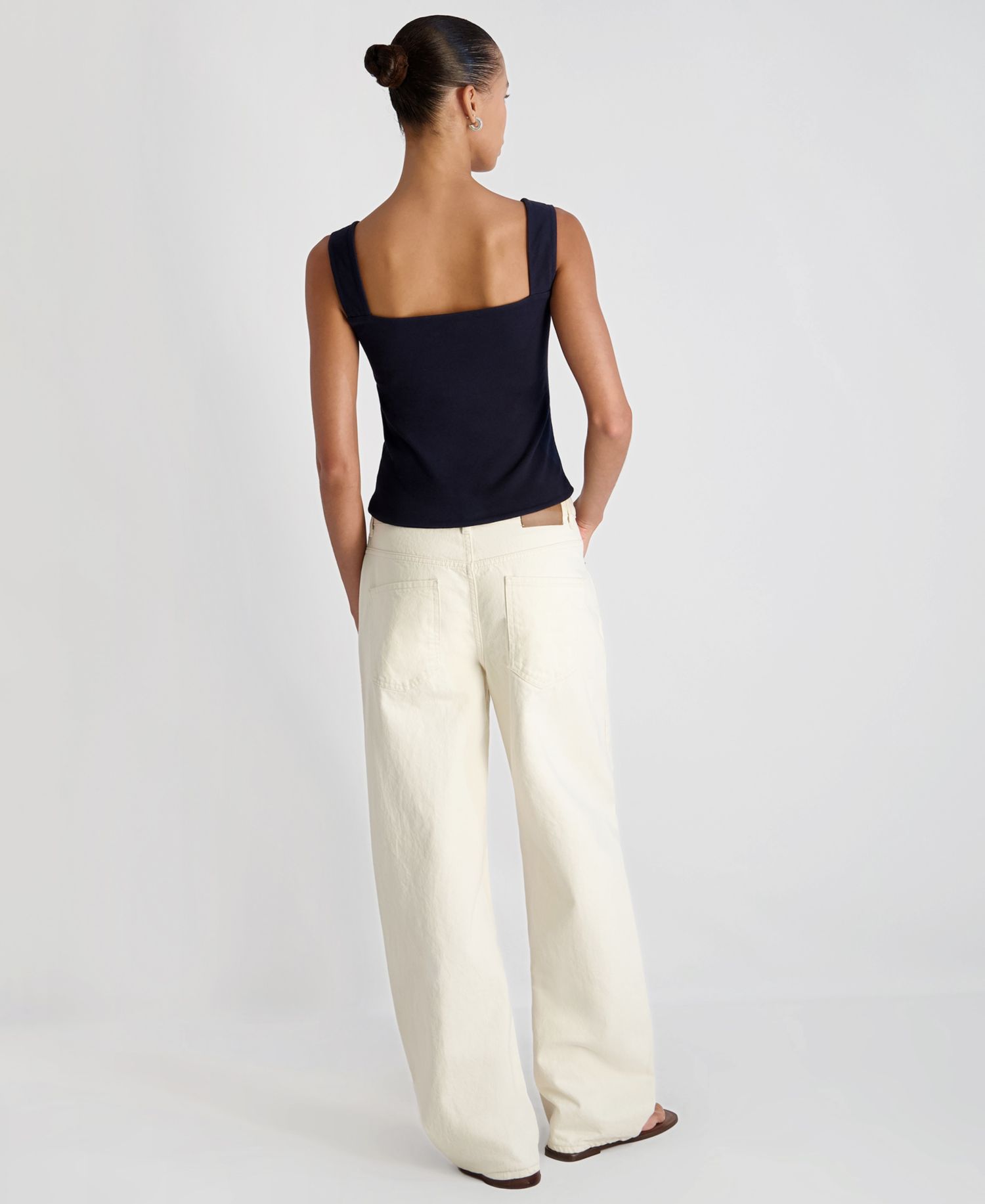Women's Maisie Ruched Front Fitted Sweetheart Tank Top