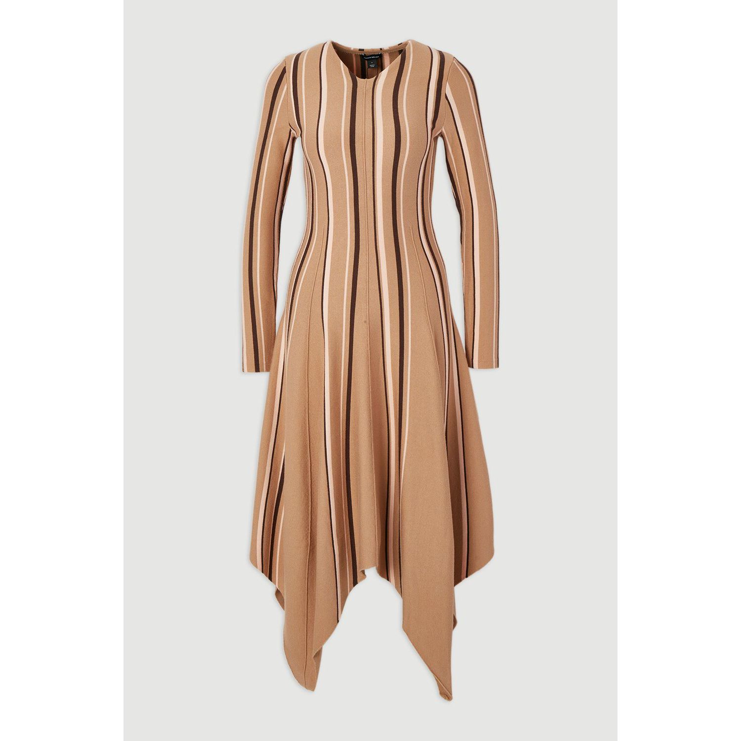 Women's Asymmetric Hem Knit Midi Dress