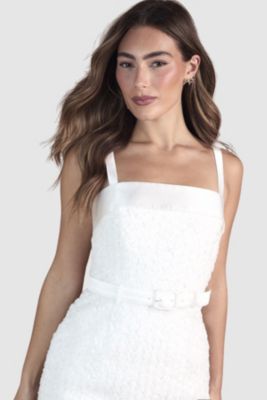 Women's Strappy Embellished Mini Dress