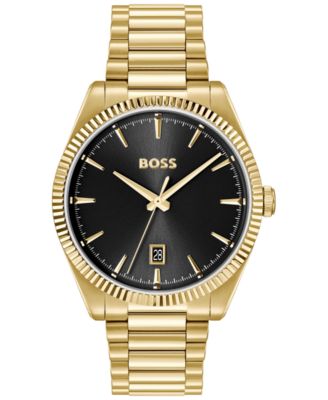 Men's Cheswick Quartz Ionic Plated Thin Gold Steel Watch, 40mm