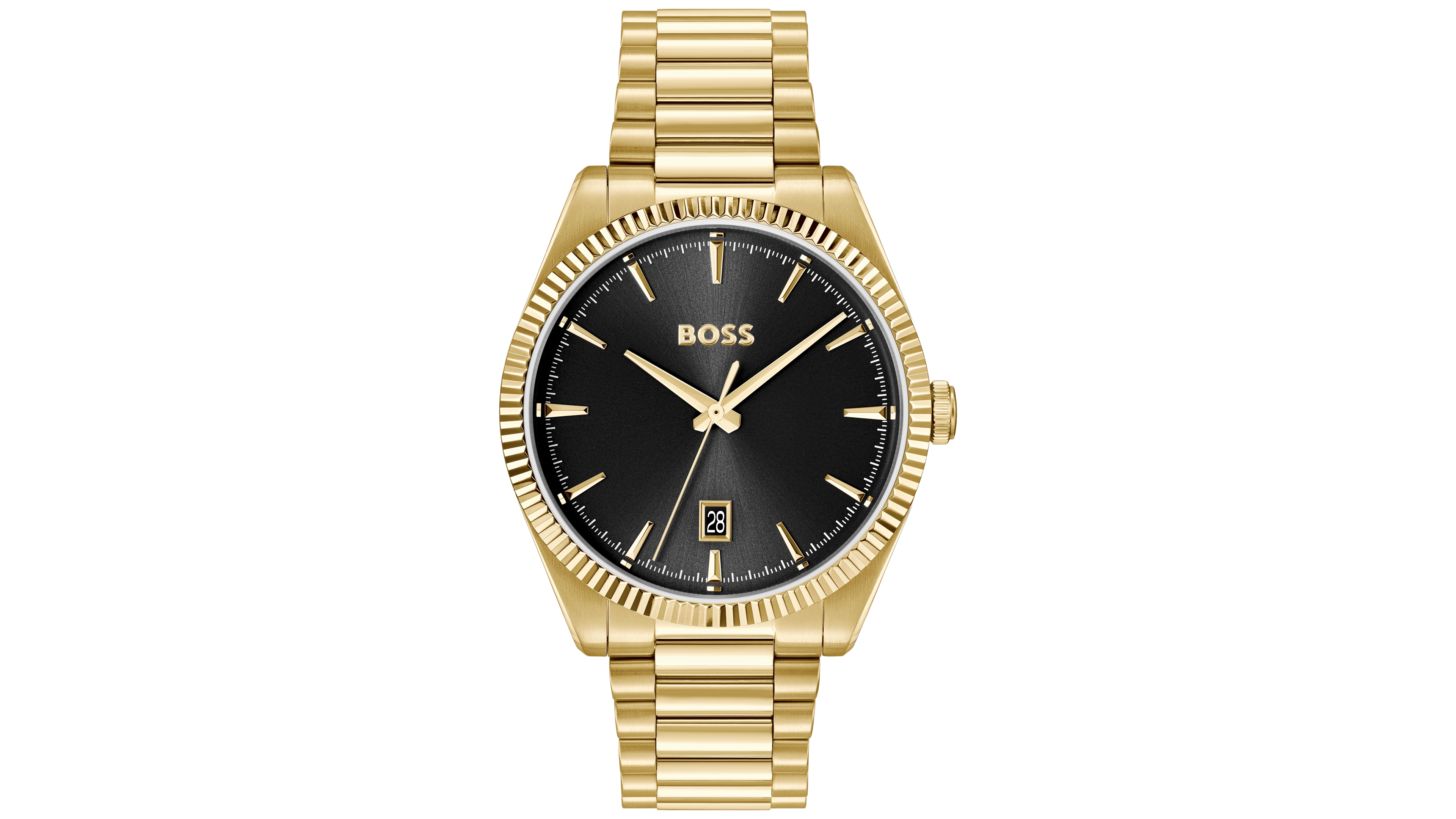 Hugo Boss Men's Cheswick Quartz Ionic Plated Thin Gold Steel Watch, 40mm