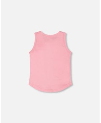 Big Girls ganic Cotton Jersey Tank Top Pink