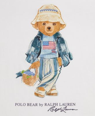 Girls' 7-16 Polo Bear Crewneck Jersey T-Shirt