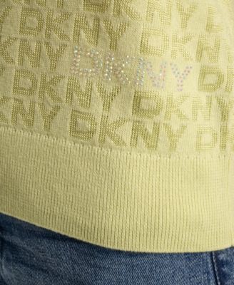 Petite Polo Collar Logo Sweater