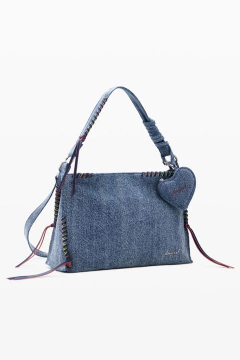Женская сумка Desigual Big denim heart, цвет: Светлый синий