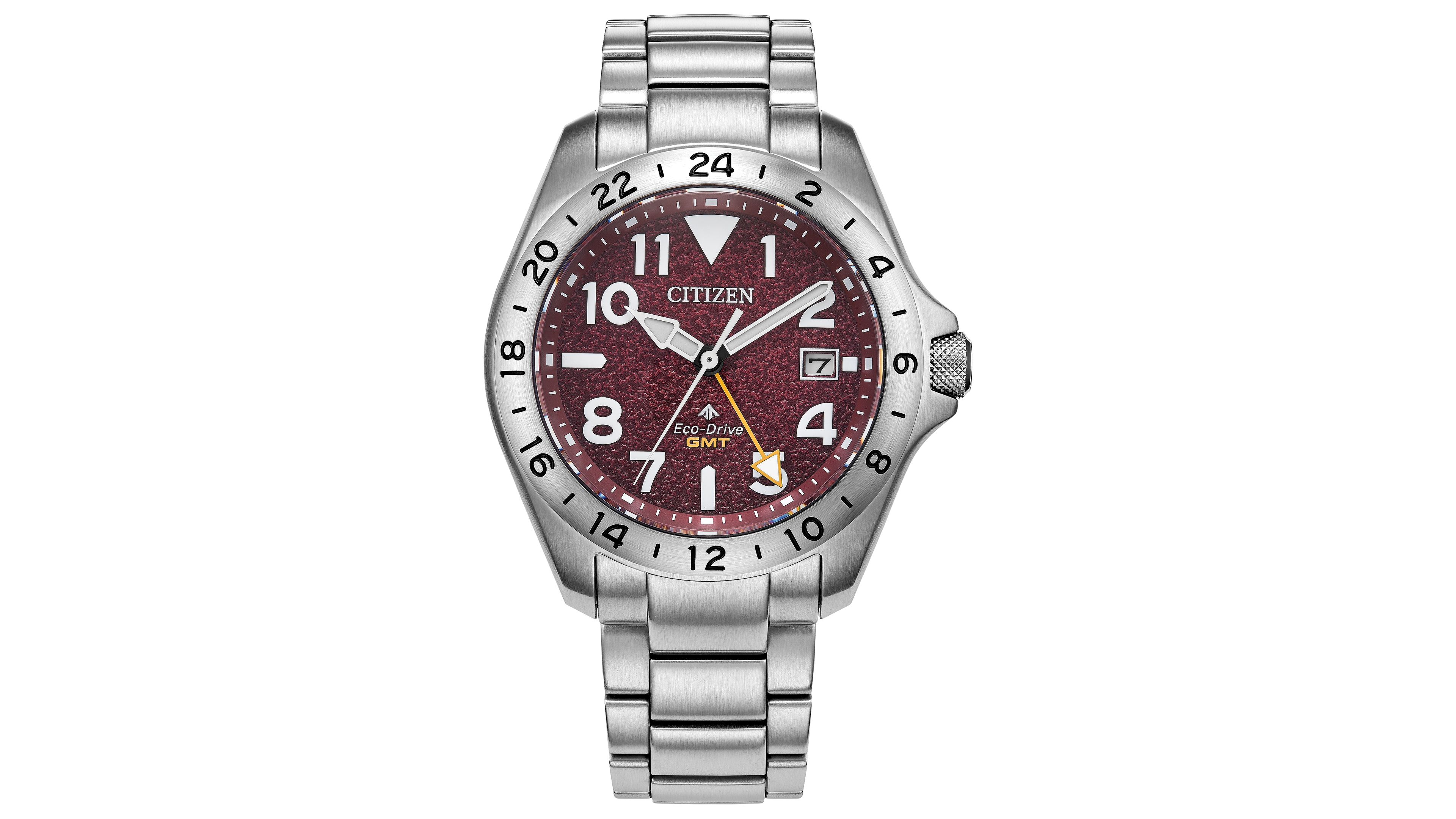 Citizen Men's Promaster Land Tough Gmt Silver-Tone Stainless Steel Bracelet Watch, 39.5mm