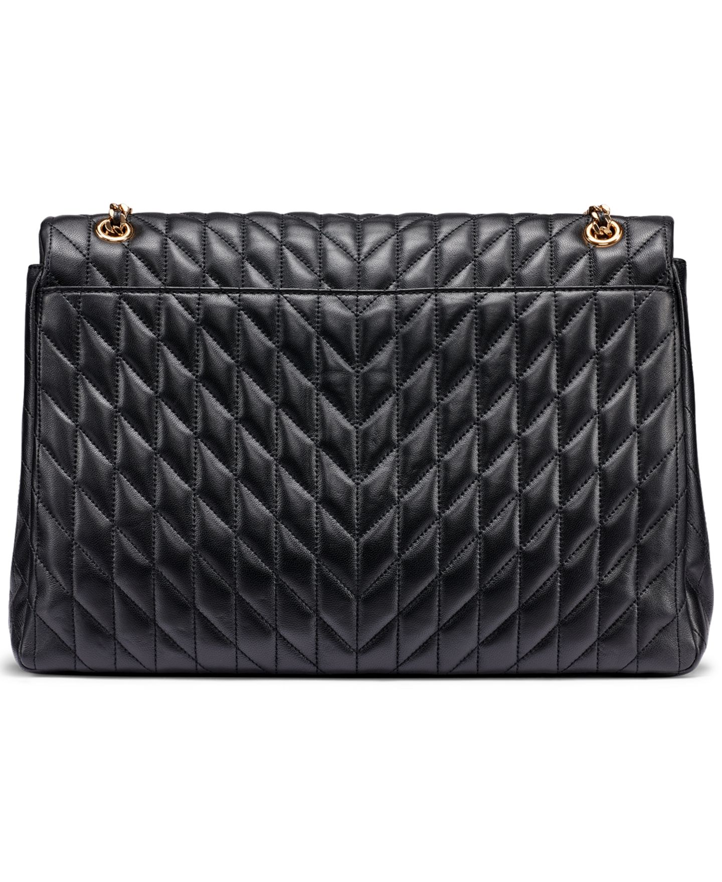 Женская сумка KARL LAGERFELD PARIS Lafayette Jumbo Leather Shoulder, цвет: Чёрный — фото 2